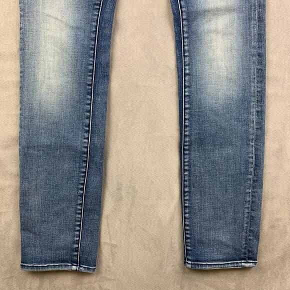 John Varvatos USA Mens Pants 30 Blue Jeans Wight Skinny Cotton Stretch 30x32 - Picture 3 of 14